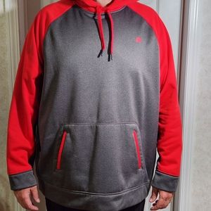 Russell, Hoodie, Red and Grey, 3XL